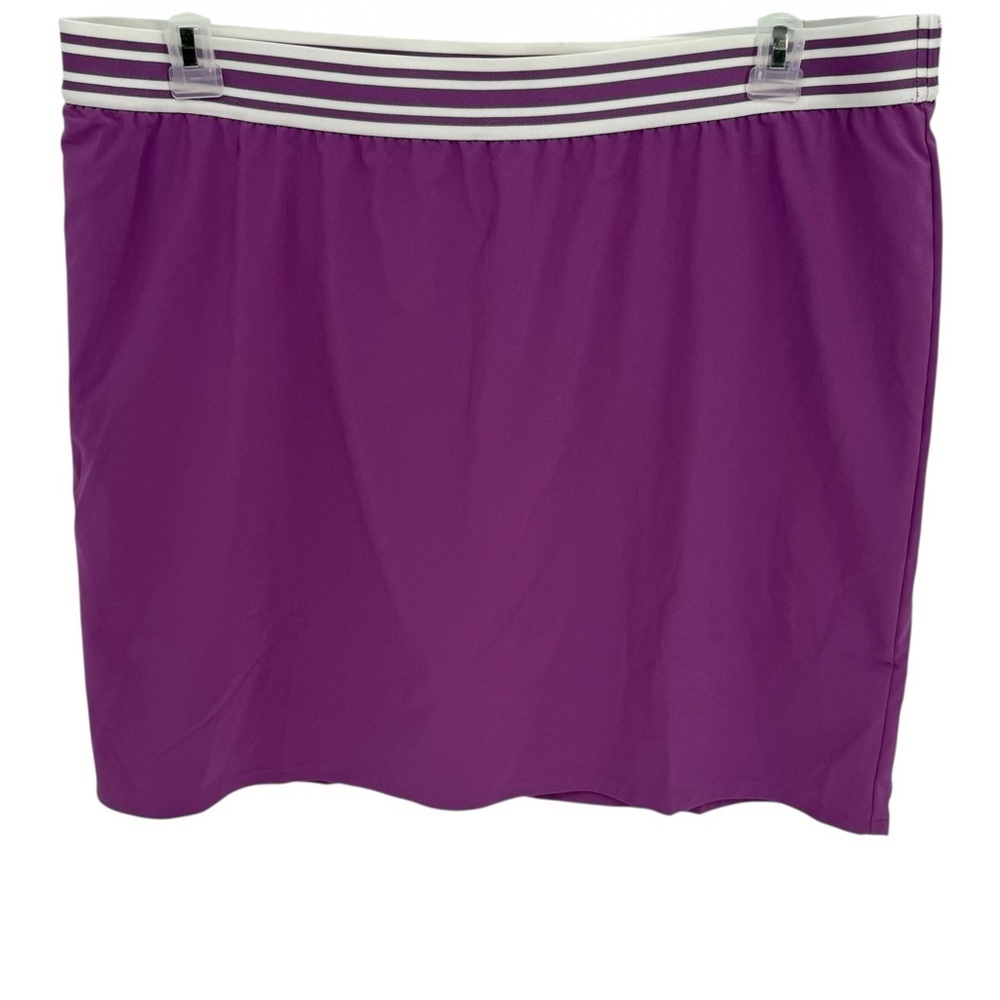 J.Jill Fit Women's Purple Pull On Elastic Waist Skort Size Large Shorts/skirt